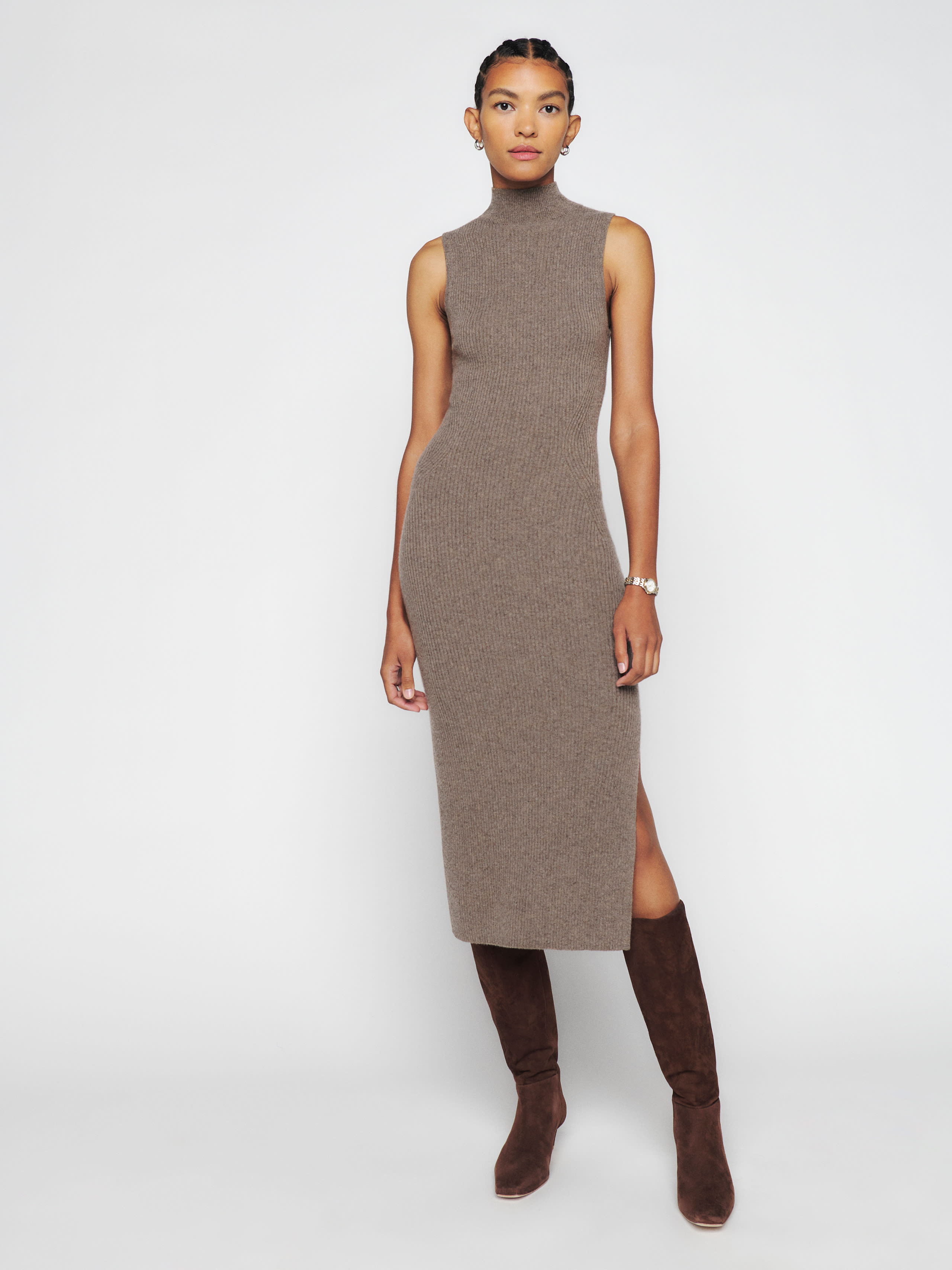 Ida Cashmere Sleeveless Sweater Dress | Reformation (Global)