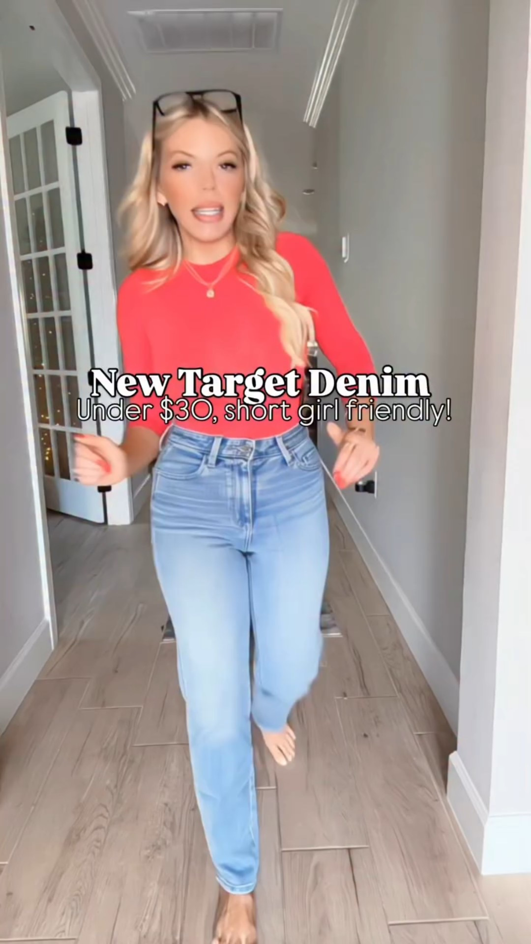 Type “DENIM” and I’ll send the 🔗’s to everything! PS. You must be following me or else IG won’t let me DM you :( 🤍 

Are we kidding with these under $25 @target denim jeans right now? Such a great find! Love the quality and the fit! They’ll be a staple in my wardrobe for sure, if you’ve been wanting to ditch your skinnies, snag a pair of these! If you need a last minute holiday top, I love this bodysuit, full booty coverage and some snatching happening (because ya girl has been throwing back Christmas tree cakes 😭😐) #noregrets will put sizing info on my LTK for you! 

#targetdenim #targetjeans #petitefashion #christmasoutfit