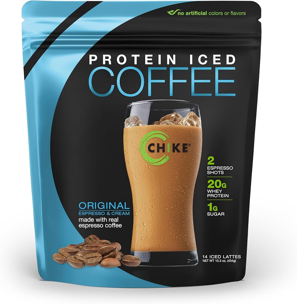 Chike High Protein Iced Coffee, Original, 14 Servings (15.1 Ounce) | Amazon (US)