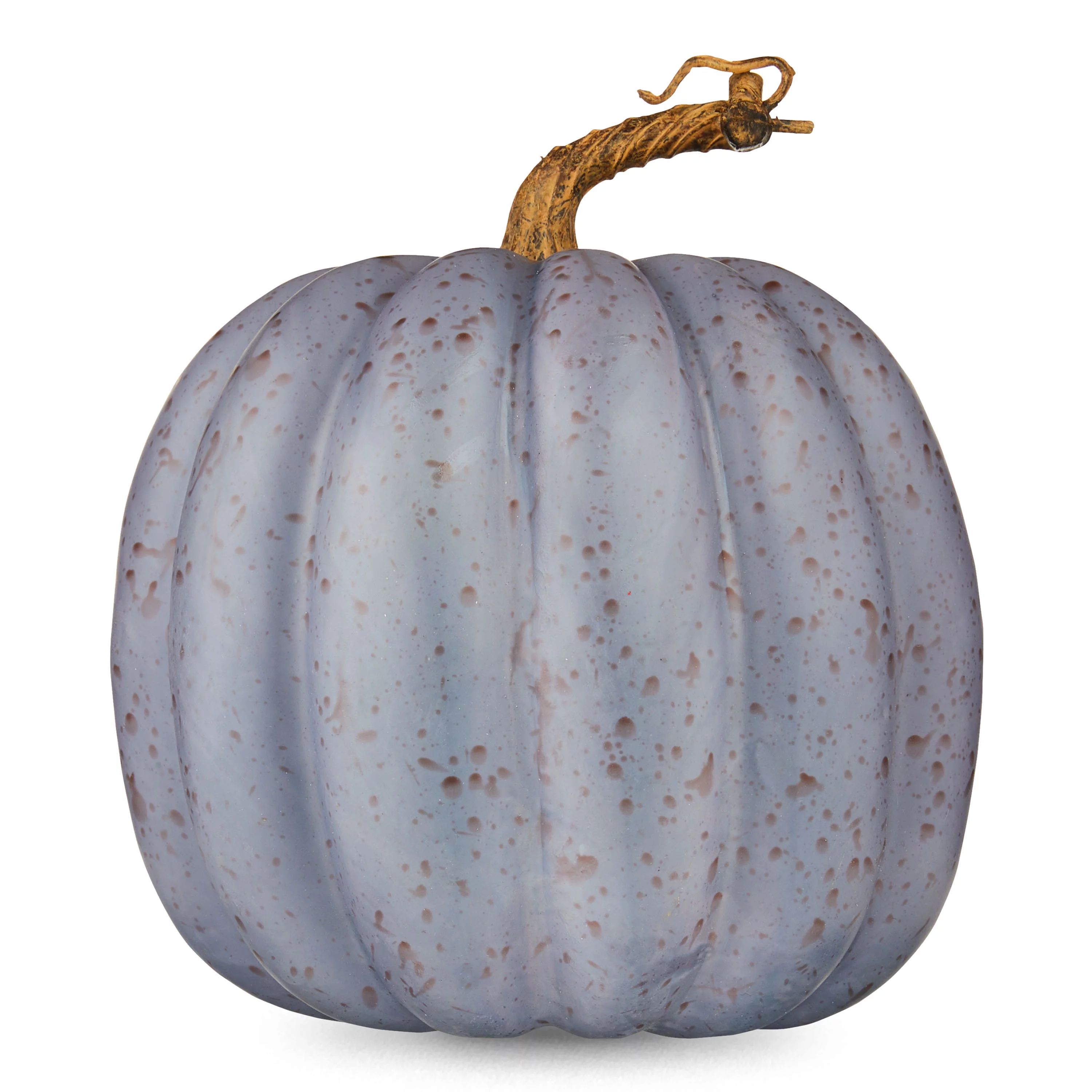 Harvest 8 in Speckled Tall Dark Blue Foam Pumpkin Table Decoration, Way to Celebrate | Walmart (US)
