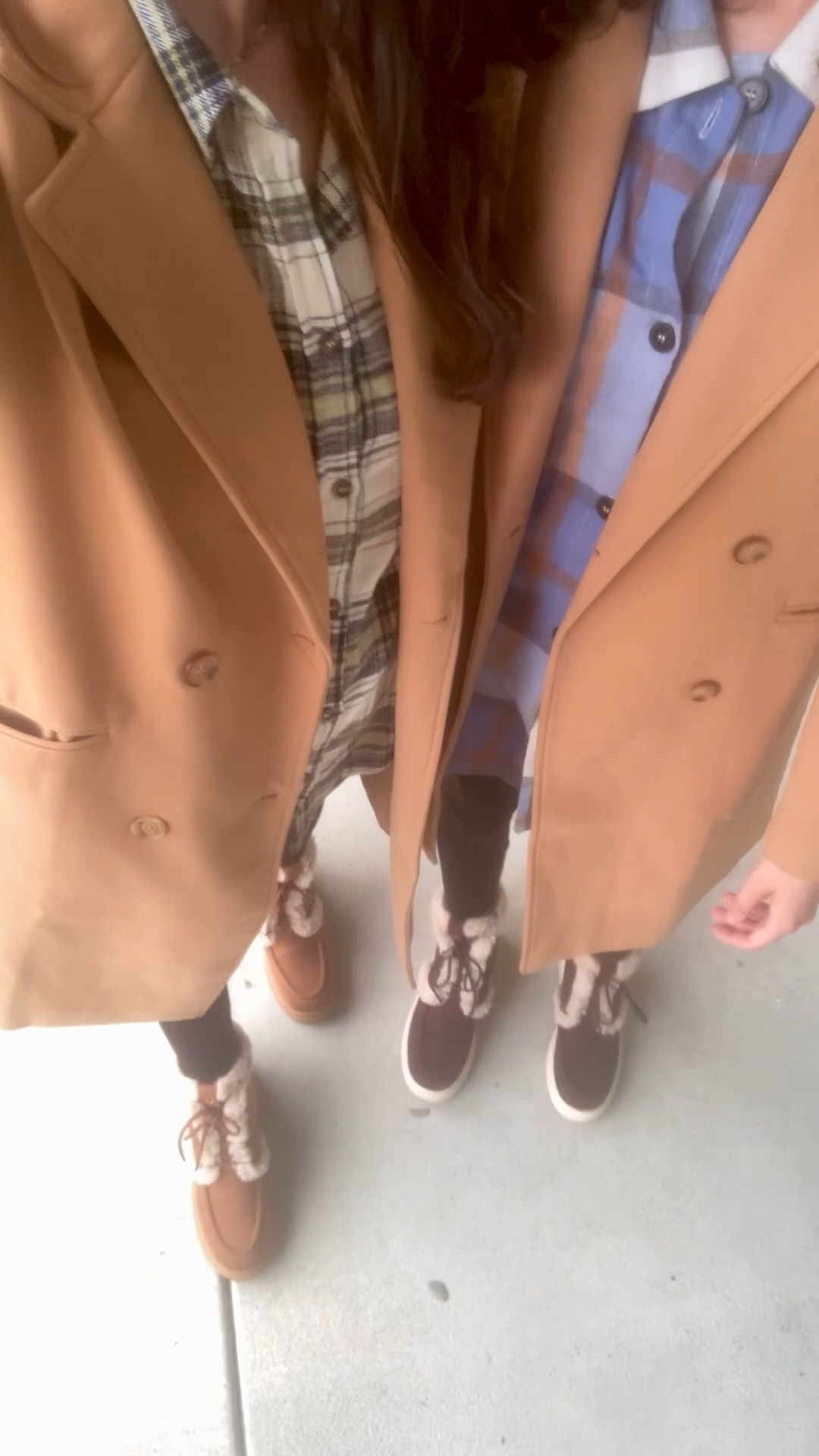 Trench coat, camel pea coat coat, plaid, boots, water repellent, fur boots, chocolate brown boots, tan boots, legging outfit

#LTKShoeCrush #LTKFindsUnder100 #LTKSeasonal