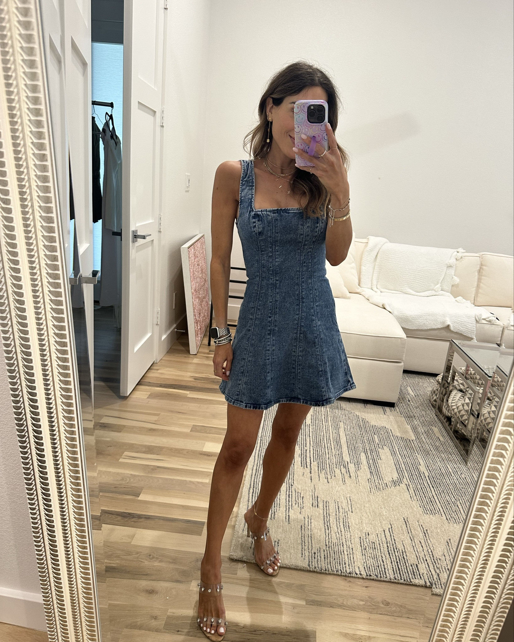 Denim dress size xxs petite code AFBELBEL 

#LTKFindsUnder100 #LTKFindsUnder50 #LTKxAF