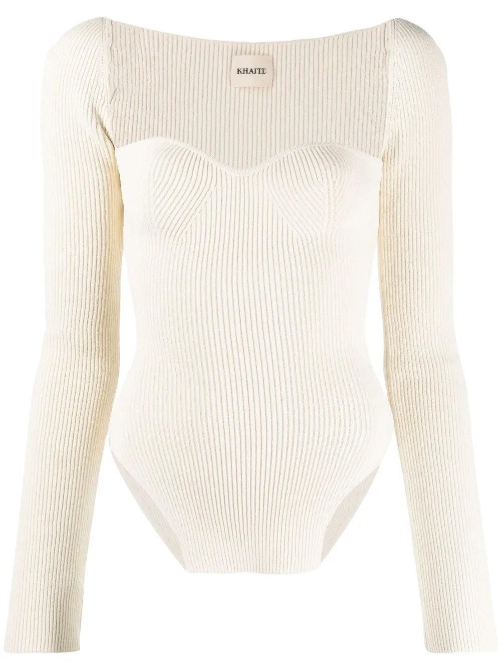 KHAITE Maddy ribbed-knit Top - Farfetch | Farfetch Global