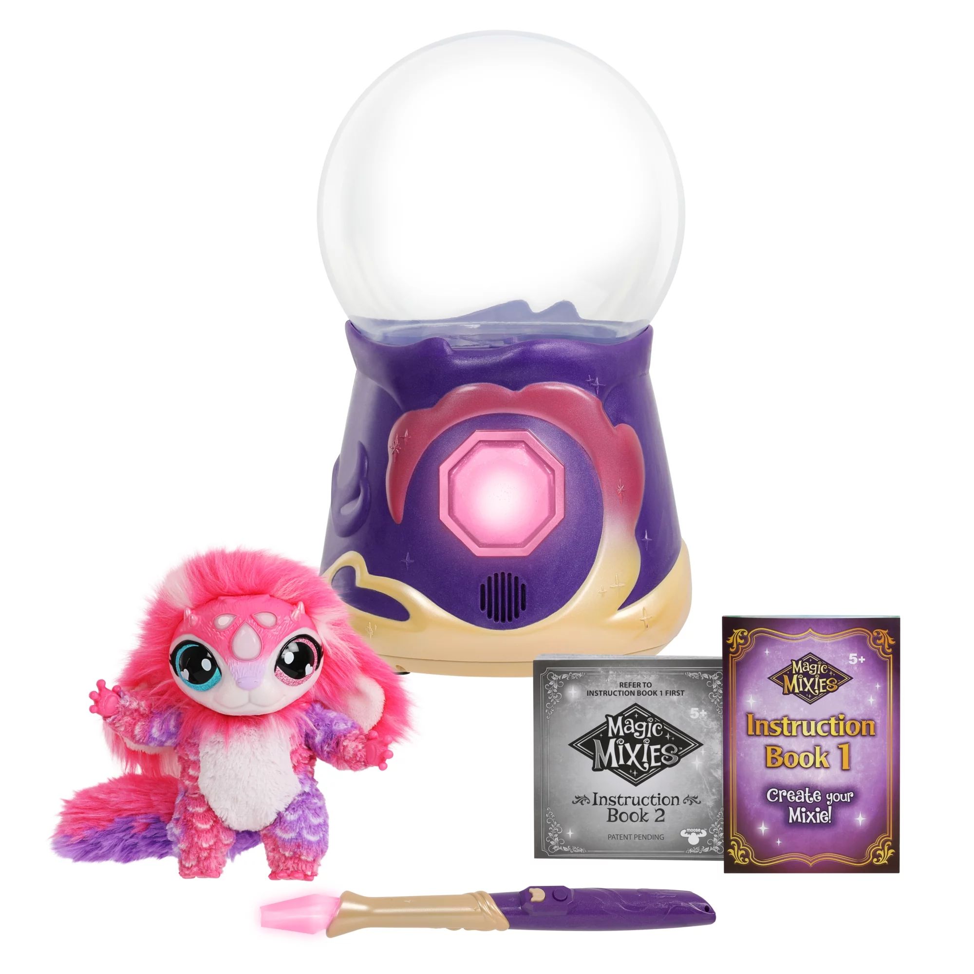 Magic Mixies Magical Misting Crystal Ball with Interactive 8 inch Pink Plush Toy and 80+ Sounds a... | Walmart (US)