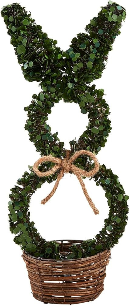 Mud Pie Boxwood Bunny Sitter, Green | Amazon (US)