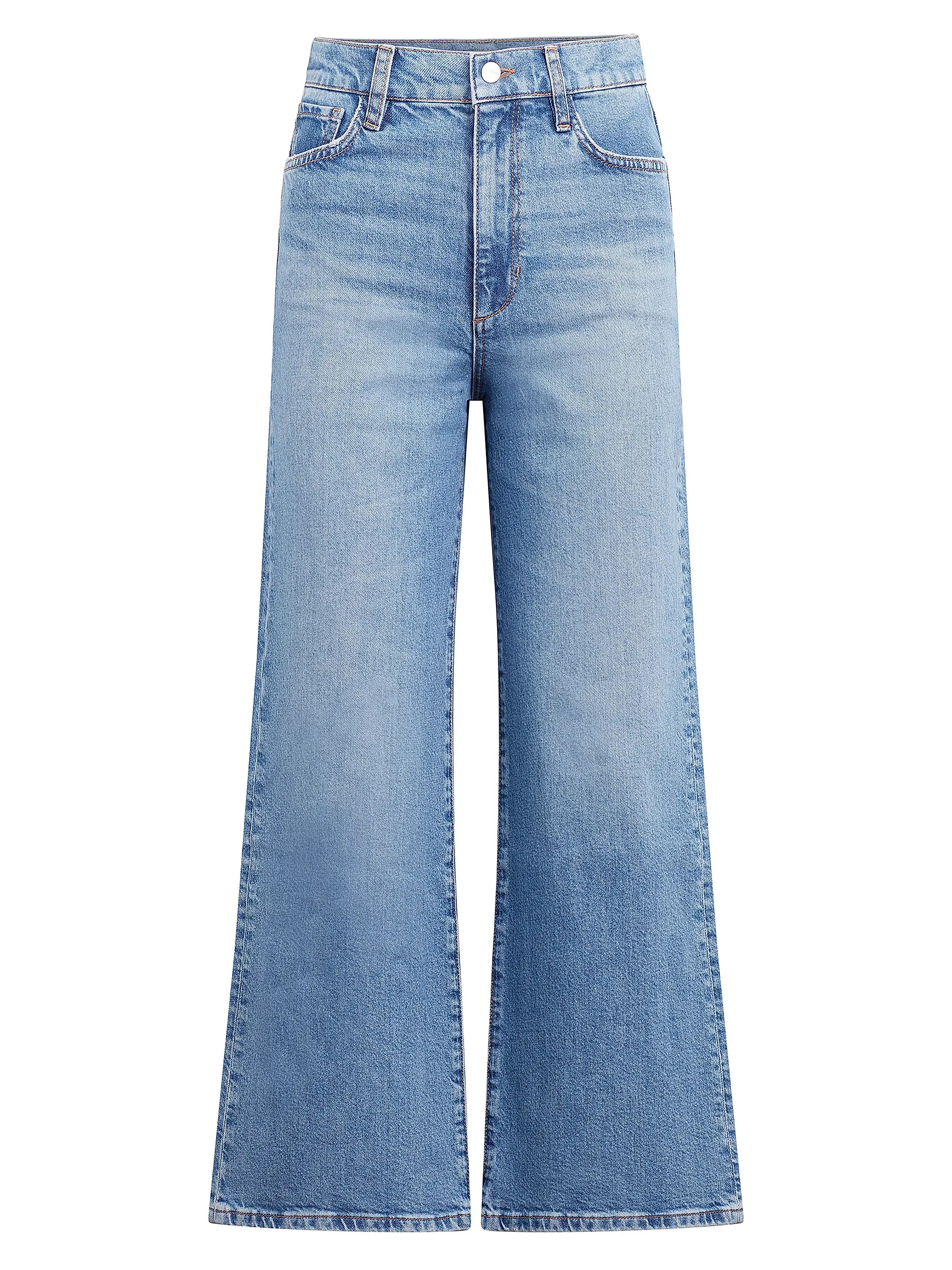 The Mia High-Rise Wide Ankle Jeans | Saks Fifth Avenue