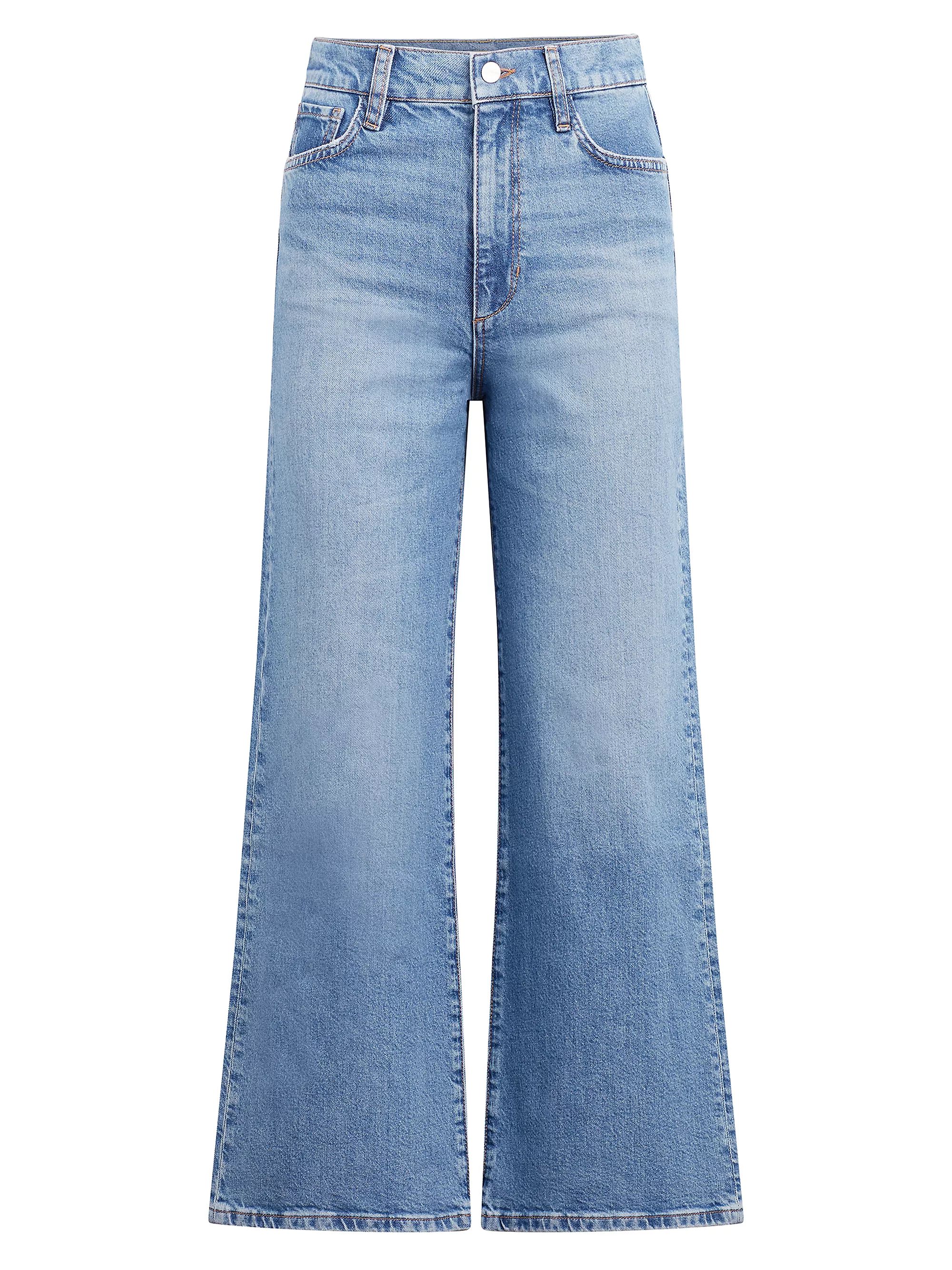 The Mia High-Rise Wide Ankle Jeans | Saks Fifth Avenue