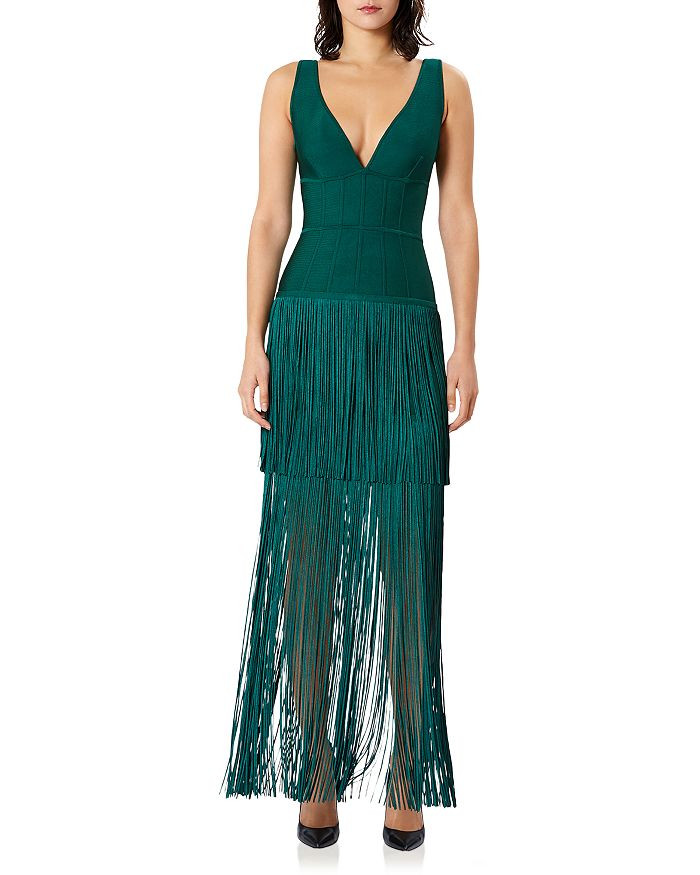 Tiered Fringe Gown | Bloomingdale's (US)