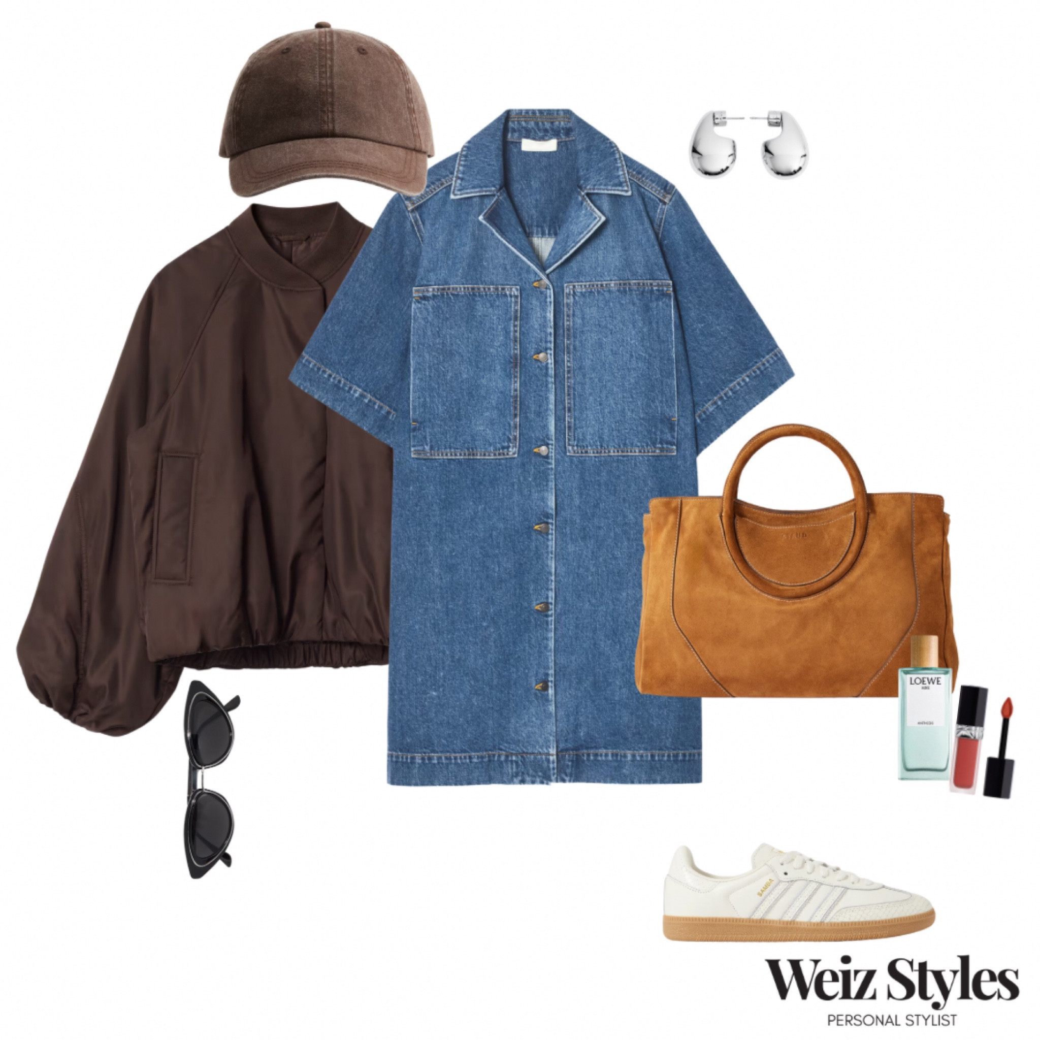 For those of you who are hoping for a second Summer, this transitional look will be a great option! ✨ a very cool way to style a denim dress… how fab is the bomber jacket 😍

Head to www.weizstyles.com to find out how I can help you on your style journey 💖

Louise x

Personal stylist, styling, ootd, neutral aesthetic, London, Weiz styles, shopping, outfit of the day, uk, confident, handbag, bag, perfume, fragrance, lipstick, lip, elevate you style, feel good, flat lay, shopping, high street, designer, ltk, denim dress, sunglasses, bomber jacket, cap, brown, blue, silver earrings, suede handbag, bag, trainers, adidas, blue, lipgloss, lip, lippy, cool, fun, street, transitional, seasonal, seasons, womenswear, flats, fashion, style, casual, everyday, trendy, tend, elevate, weekend, H&M, Arket, net a porter, John Lewis 

#LTKstyletip #LTKautumn #LTKuk