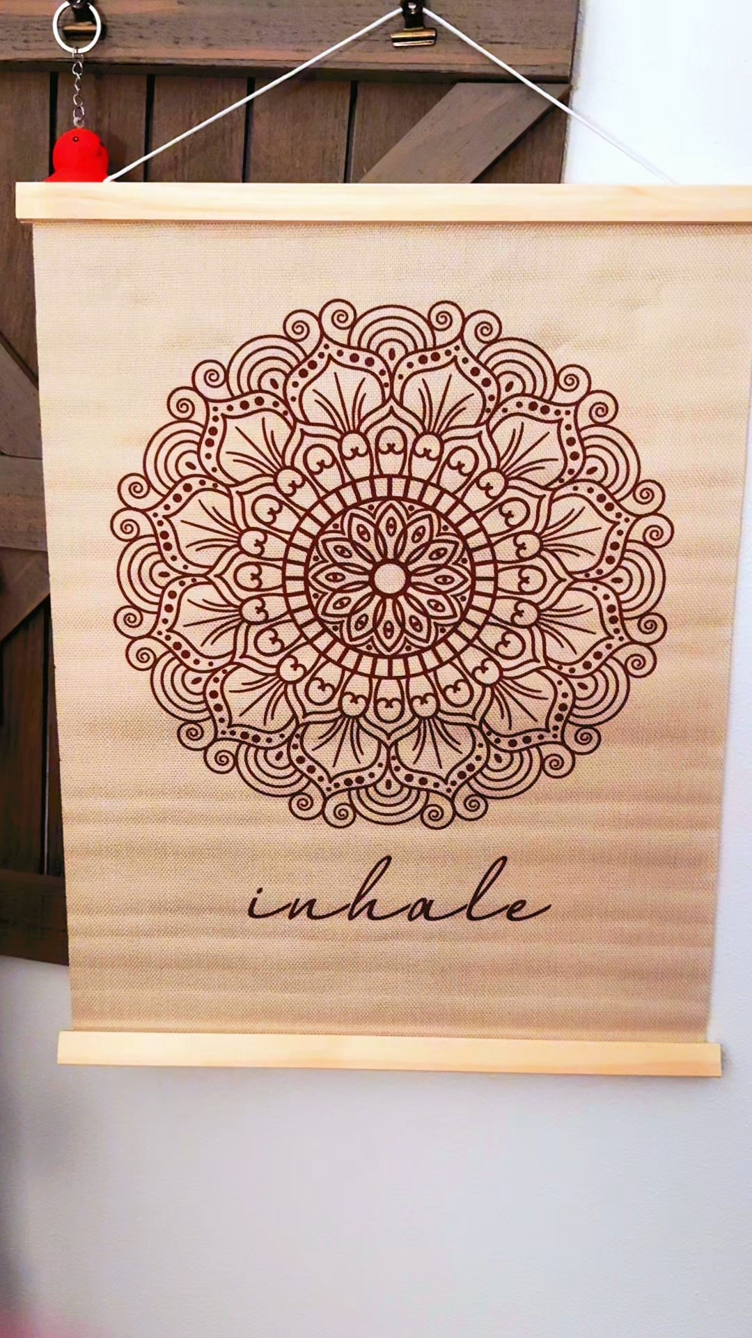 Inhale Mandala Wall Art ,Minimalist Yoga & Meditation Poster, Natural Linen Canvas with Wooden Hanger, Boho Zen Decor for Breathing Space, Spa Room, or Mindfulness Corner 14x18.5Inch(BG010)


#LTKHome #LTKselfcare #LTKActive