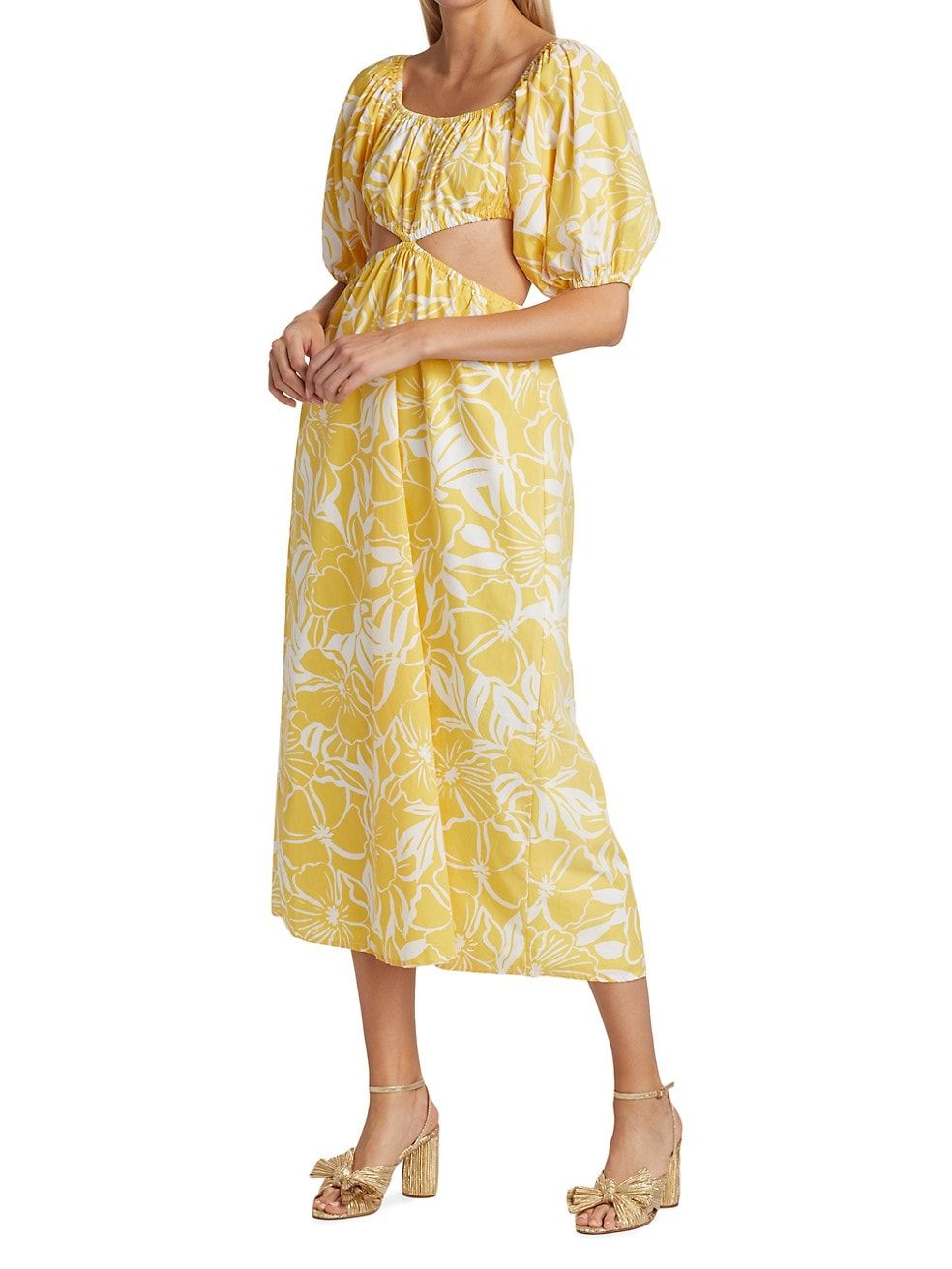 Shalia Floral Cotton Midi Dress | Saks Fifth Avenue
