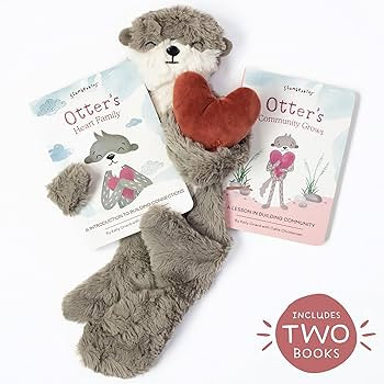 Slumberkins Otter Snuggler & 2 Board Books Complete Set Bundle | Promotes Family Bonding, Buildin... | Amazon (US)
