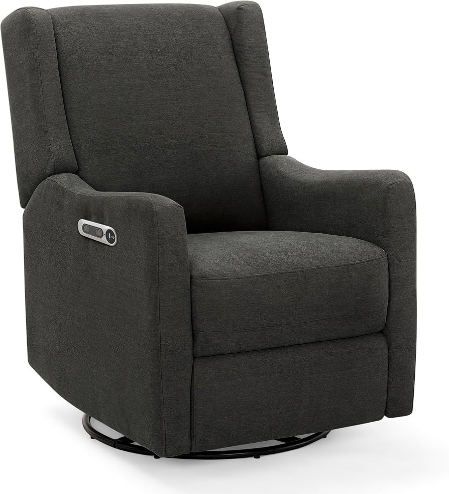 Delta Children Mercer Electronic Power Recliner and Swivel Glider with USB Port in LiveSmart Perf... | Amazon (US)