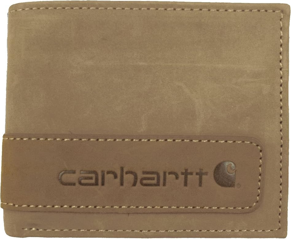 Carhartt Men's Billfold and Passcase Wallets, Durable Bifold Wallets, Available in Leather and Canva | Amazon (US)