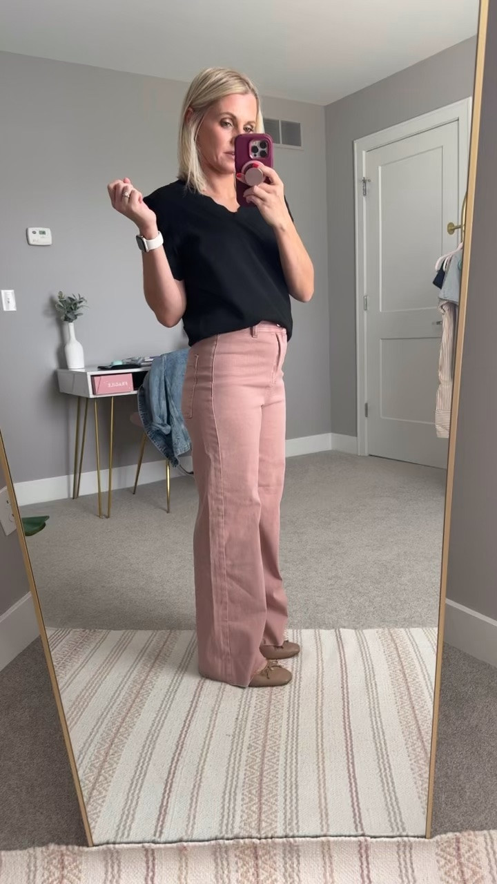 Also loving this scalloped short sleeve sweater. I’m wearing a small.

#LTKOver40 #LTKPetite #LTKSeasonal