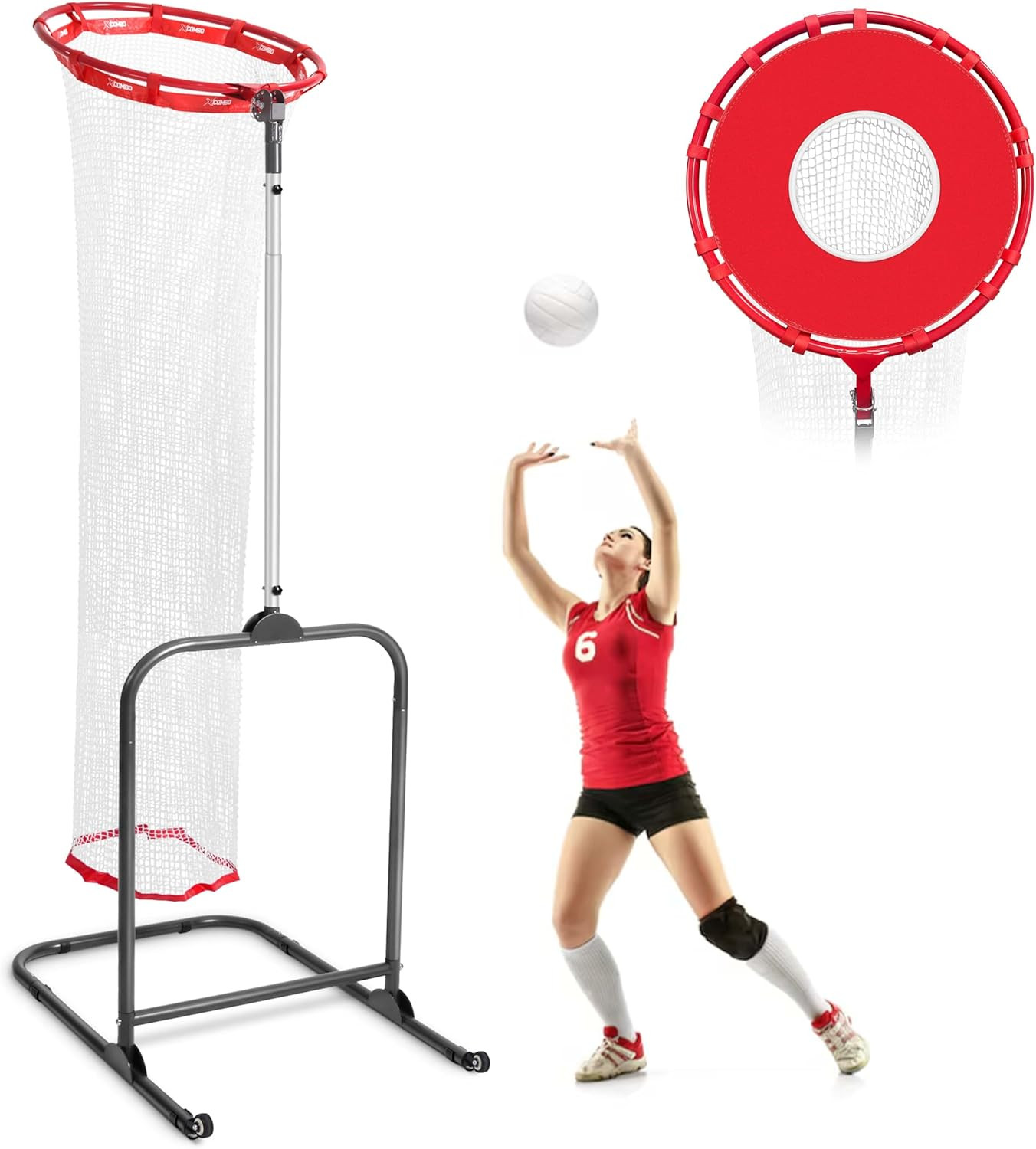 Volleyball Setter Trainer Net Setting Training Equipment Target Practice Indoor or Outdoor, Adjus... | Amazon (US)
