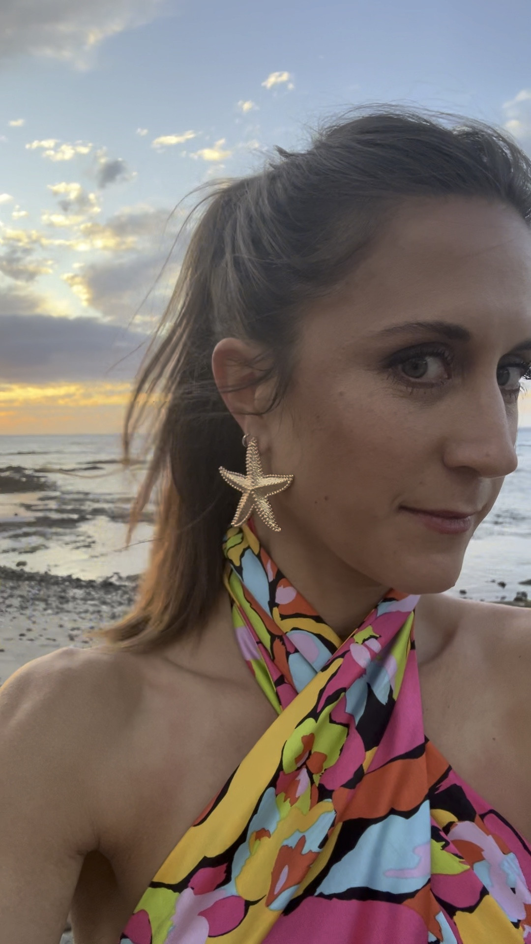 Hawaii dinner night outfit 
Starfish earrings, colorful beach dress, summer wedges. Travel outfit 

#LTKSeasonal #LTKstyletip #LTKtravel