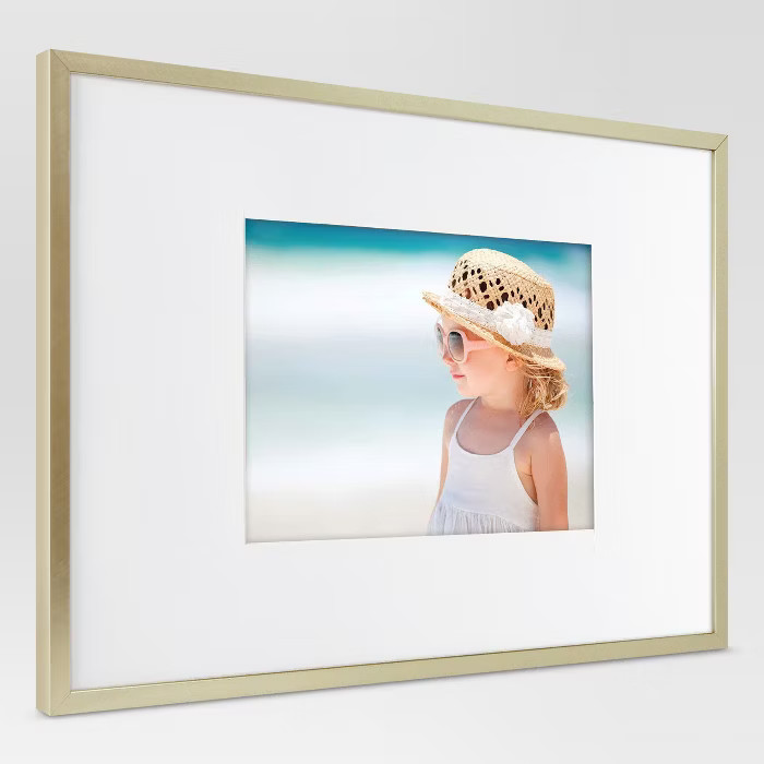 Thin Metal Matted Gallery Frame Gold - Project 62™ | Target