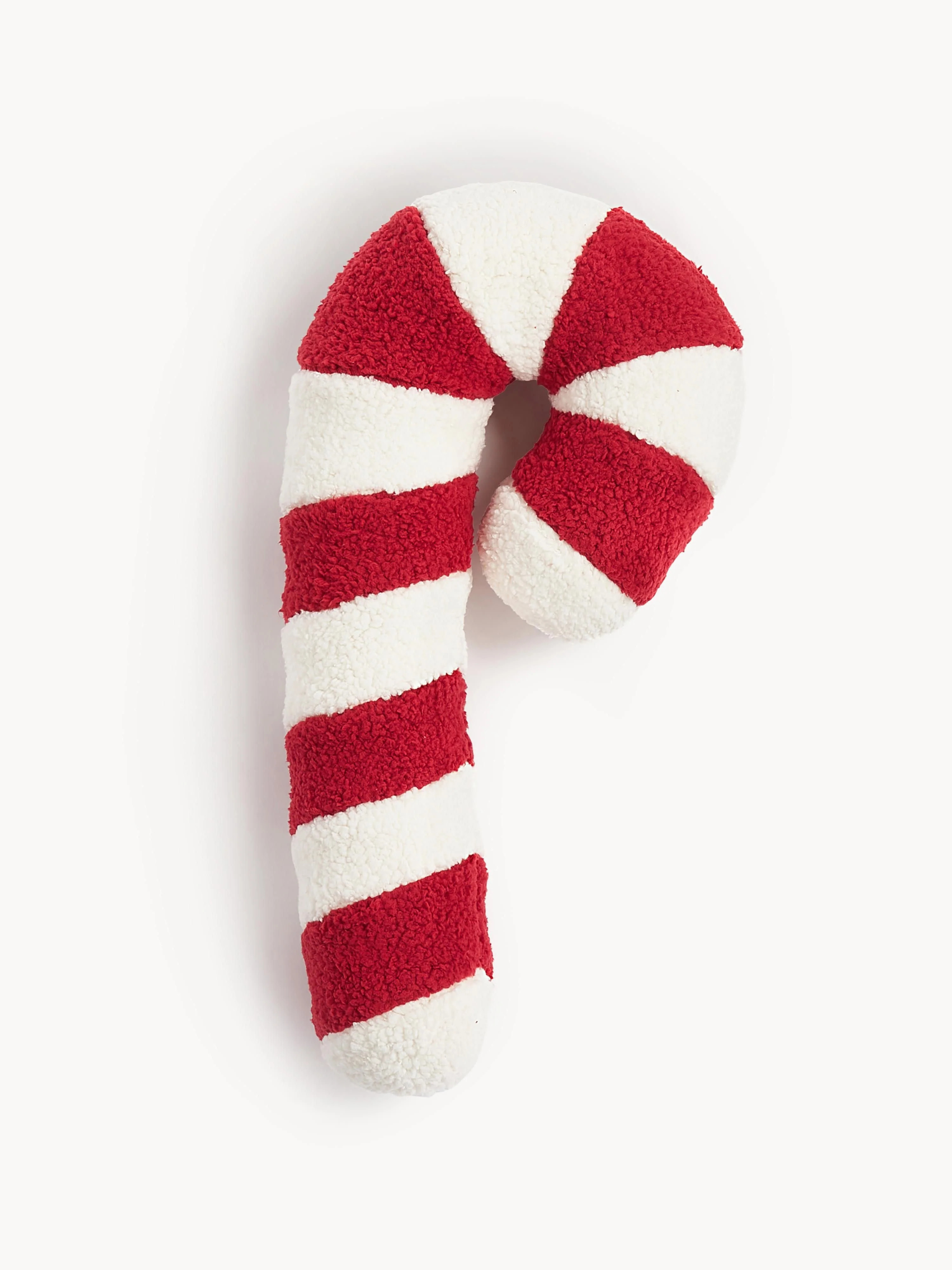 Candy-Cane-Shaped Teddy Pillow Sugar | Westwing EU