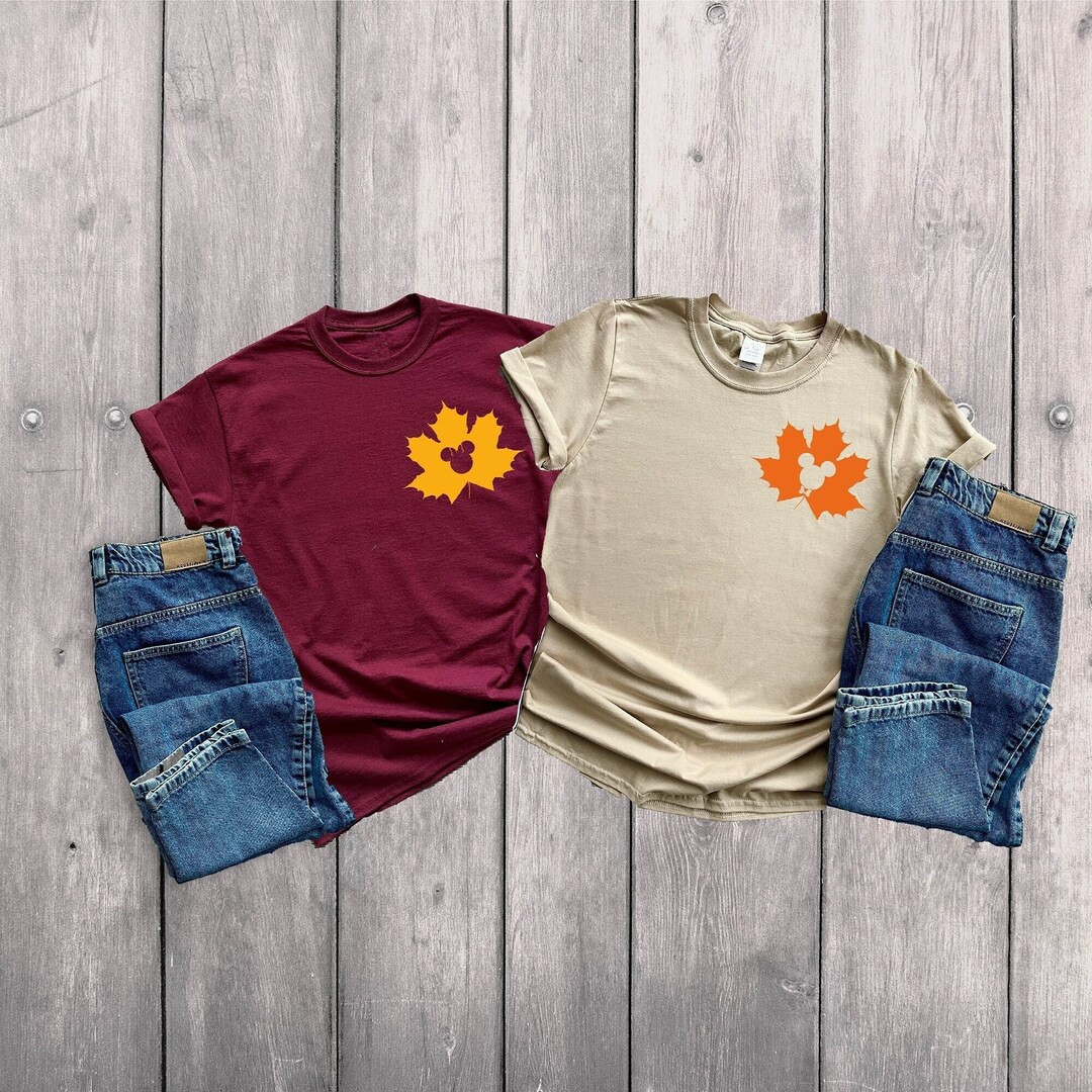 Disney Thanksgiving Shirt, Disney Thanksgiving T-shirt, Disney Fall Leaf Shirt, Thanksgiving Leav... | Etsy (US)