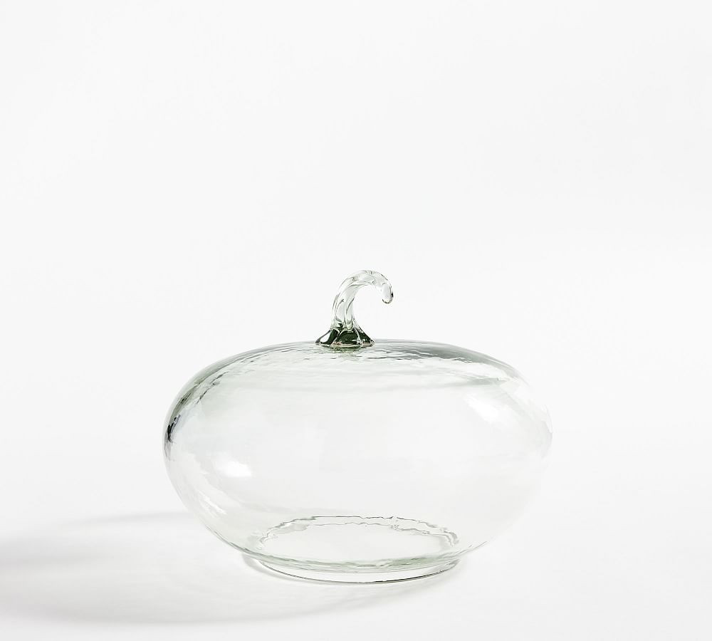 Hammered Recycled Glass Pumpkin | Pottery Barn (US)