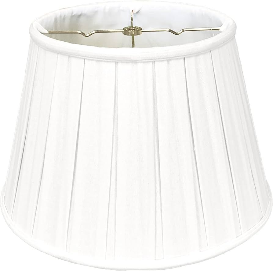 Royal Designs Empire English Pleat Basic Lamp Shade, Linen White, 11 x 18 x 12 | Amazon (US)