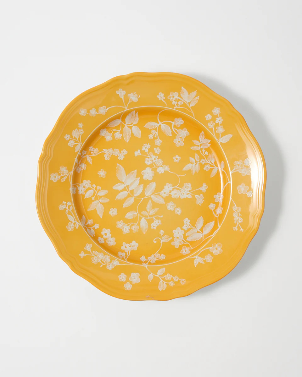 Ginori Floral Dinner Plate Yellow | Cabana Magazine