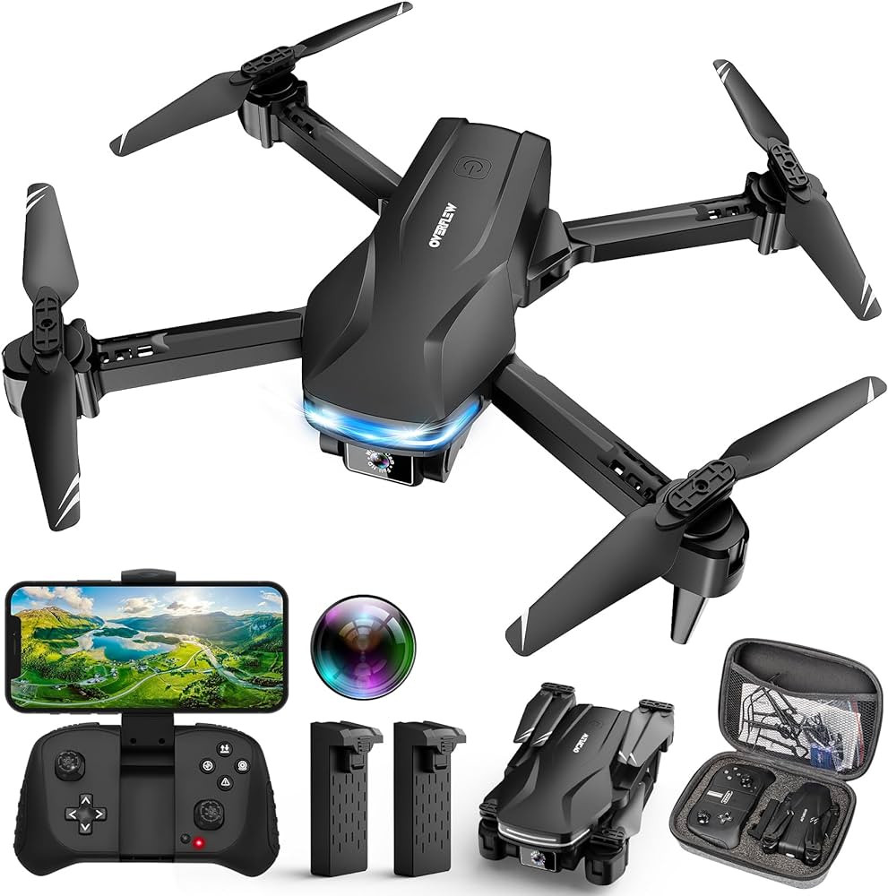 Drone with Camera 1080P HD FPV Foldable Drone for Beginners and Kids, Quadcopter with Voice Gestu... | Amazon (US)