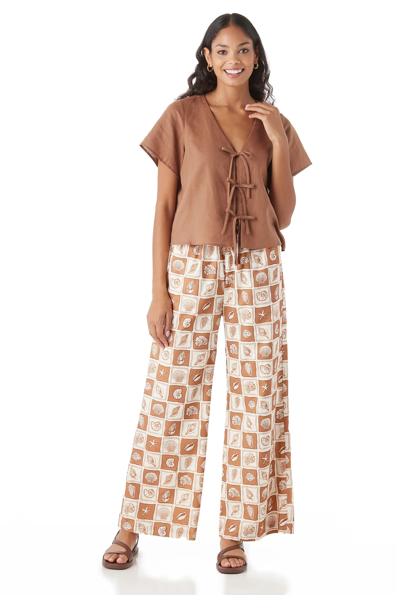 Ziggy Pant in Patchwork Shells | CROSBY by Mollie Burch | CROSBY by Mollie Burch