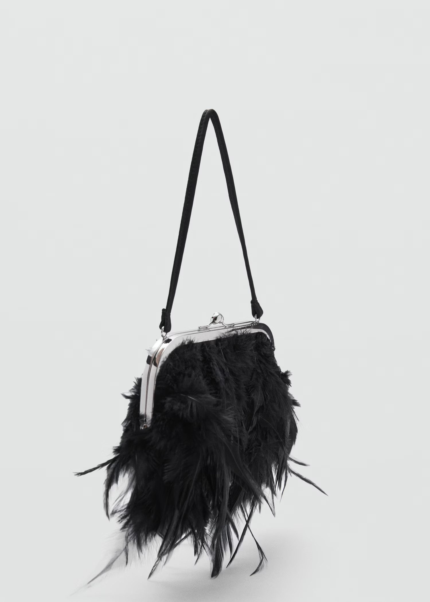 Short-handle feather bag - Women | MANGO United Kingdom | MANGO (UK)