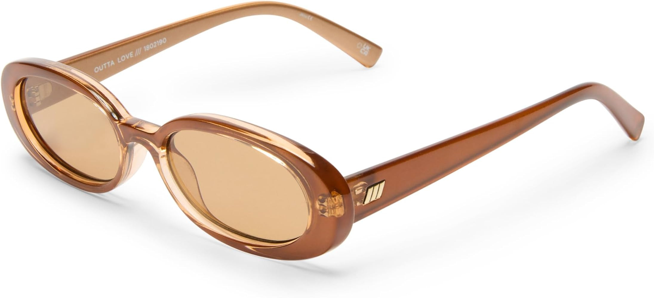 Le Specs Outta Love Sunglasses - Narrow, Oval, Unisex, Micro 90s Sleek Style | Amazon (US)