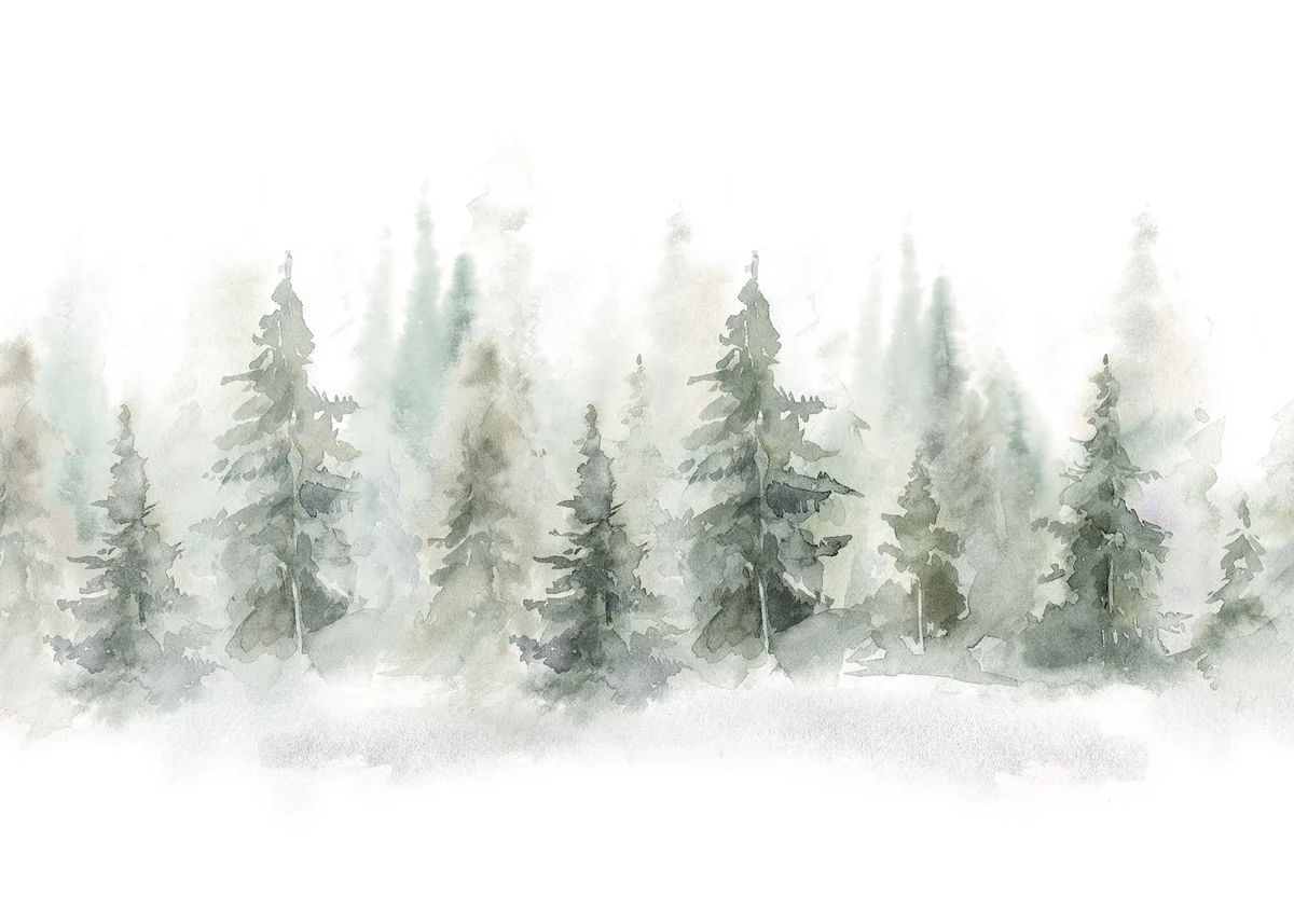 Watercolor Pines | Collection Prints