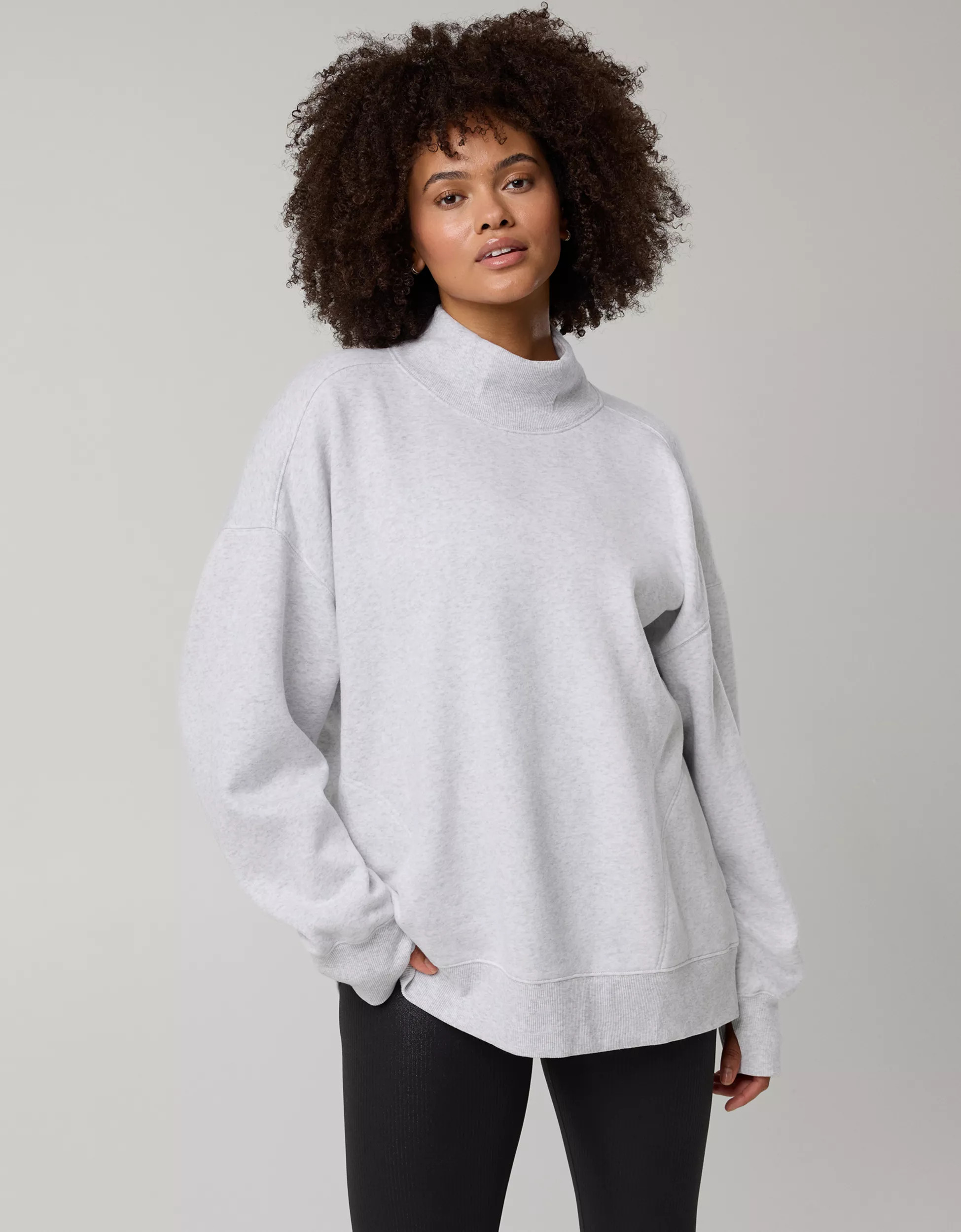 OFFLINE By Aerie Cloud Fleece Oversized Mockneck Sweatshirt | Aerie