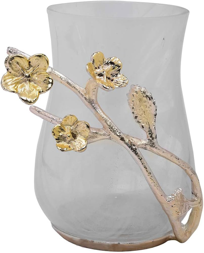 Decozen Bathroom Tumbler Cup - Brass and Glass Gold Finish Elegant Kitchen Decor Toothbrush Holde... | Amazon (US)