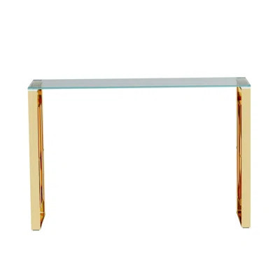 Glass Console Table, Modern 47.2'' Entryway Table, Narrow Sofa Table For Entrance, Living Room | Wayfair North America