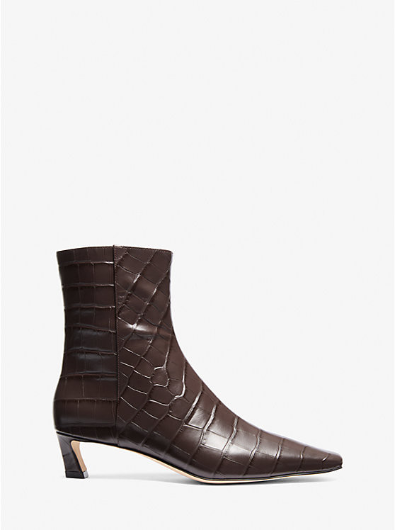 Cosmo Crocodile Embossed Leather Boot | Michael Kors (UK)