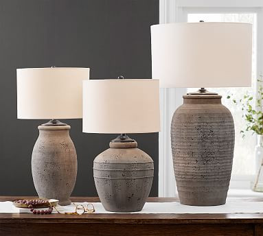 Maddox Ribbed Table Lamp Base | Pottery Barn (US)