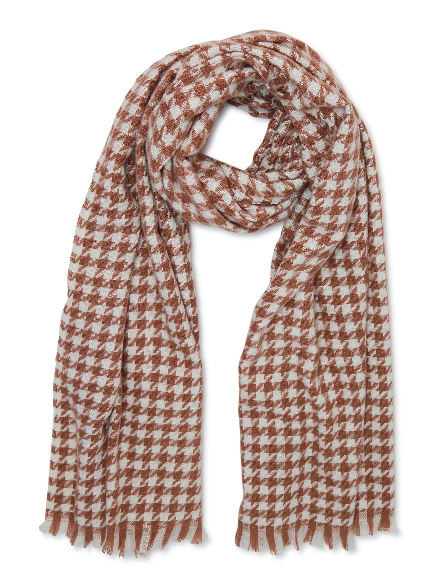 Time and Tru Women’s Houndstooth Blanket Scarf | Walmart (US)