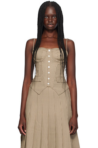 Brown Edith Camisole | SSENSE