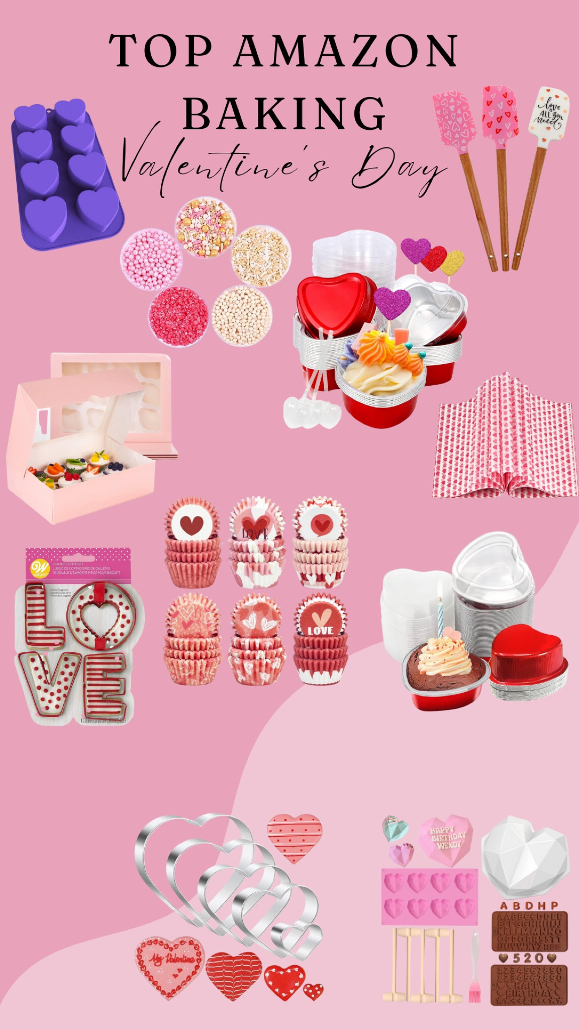 Elevate your Valentine's Day baking with the LTK shop's collection of amazing top baking items. From heart-shaped cake pans to exquisite cookie cutters, discover curated essentials that add a touch of love to your kitchen creations. Explore now for tools that make baking a delightful and memorable experience this Valentine's Day. #ValentinesBaking #BakingEssentials #LTKshop

#LTKparties #LTKSeasonal #LTKfamily