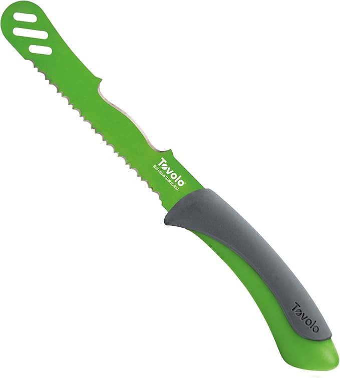 Tovolo Comfort Grip Avocado Knife, Built in Pitter and Masher, Stainless Steel, 5.75 Inches, Gree... | Amazon (US)