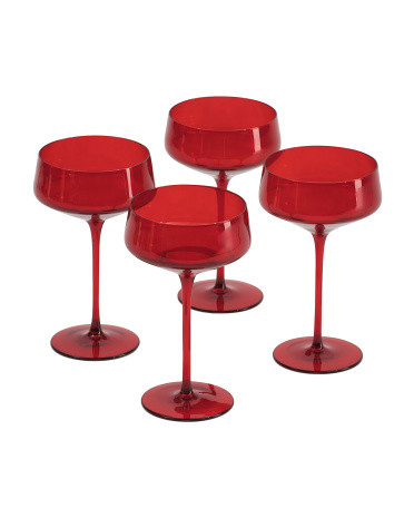 Set Of 4 10oz Coupe Glasses | Marshalls
