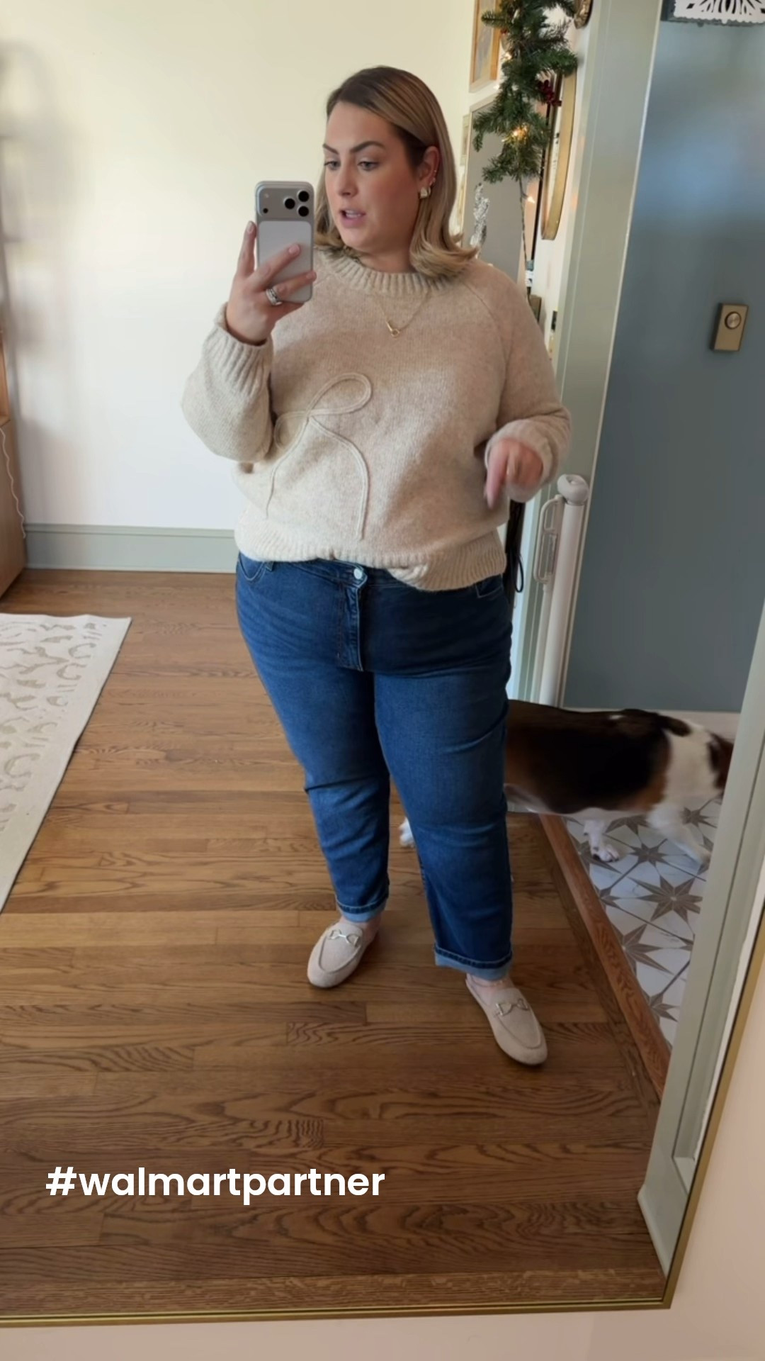 Love this sweater and jeans😍 #walmartpartner @walmartstyle #walmartstyle 

#LTKFindsUnder50 #LTKPlusSize #LTKStyleTip