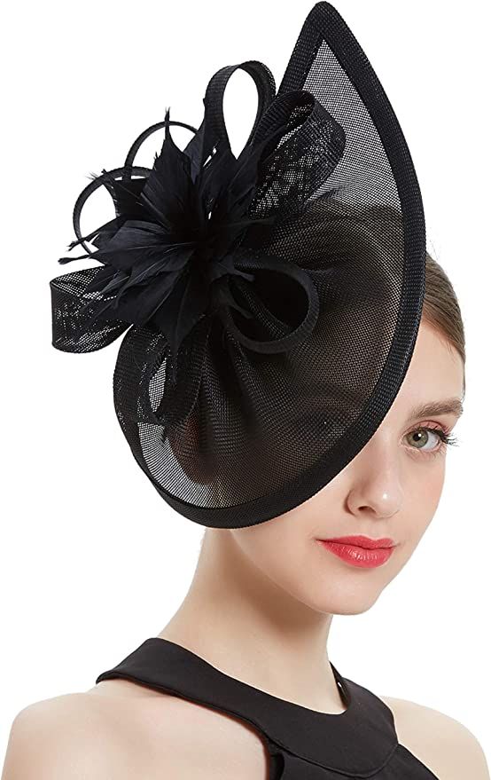 BABEYOND Kentucky Derby Hat Fascinator for Women Tea Party Fascinator Hat Pillbox Hat Feather Fas... | Amazon (US)