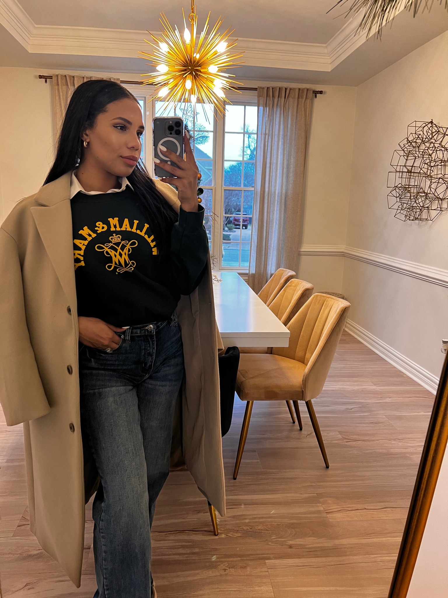 Preppy casual look with high waisted wide legged pants.  These pants are my favorite! They’re cinched at the waist so no awkward gap. Added similar crew sweater here as well! 

#LTKsalealert #LTKworkwear