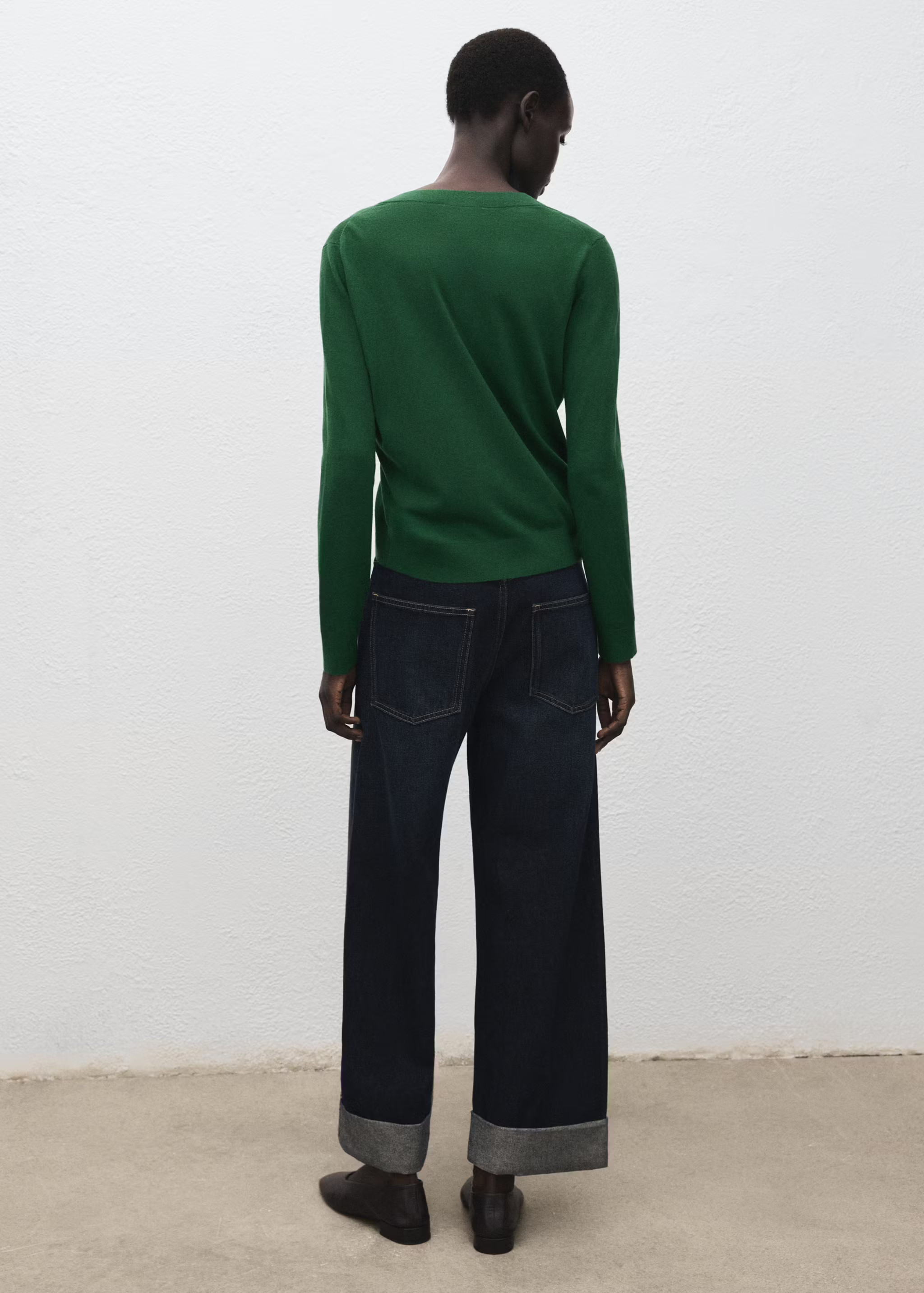 V-neck knit sweater | Mango (US/MX/AU)