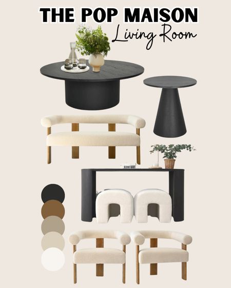 The Pop Maison living room furniture, neutral home style, spring home refresh 🖤 #ad

#LTKSeasonal #LTKhome