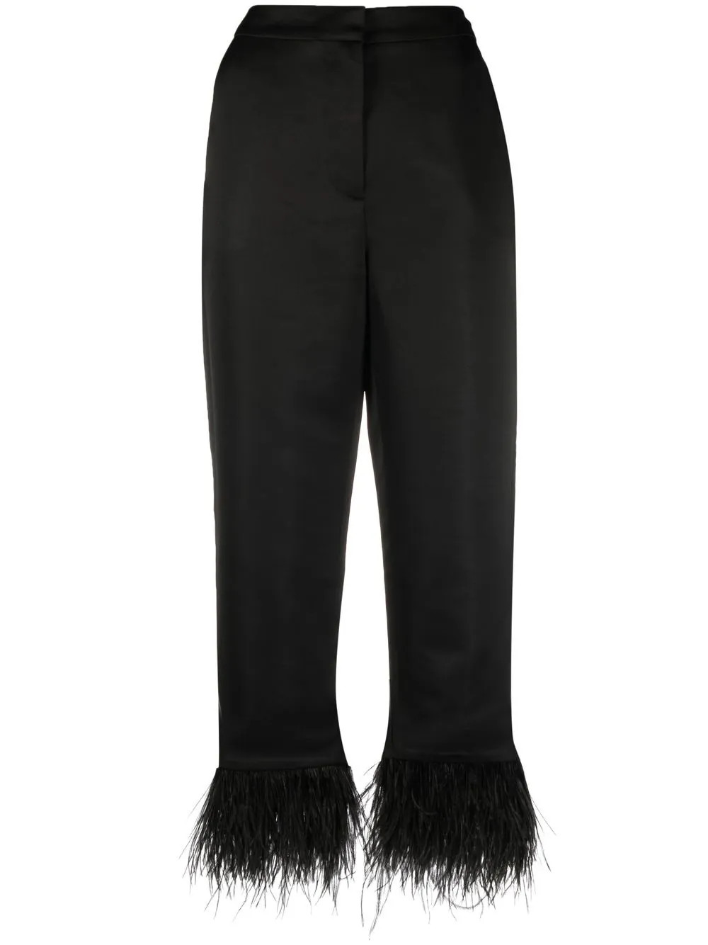pantalon court orné de plumes | Farfetch Global