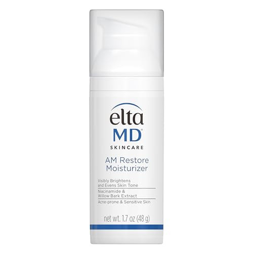 EltaMD AM Restore Face Moisturizer for Women and Men, Light Moisturizer Face Cream, Made with Niacinamide and Hyaluronic Acid, 1.7 oz Pump | Amazon (US)