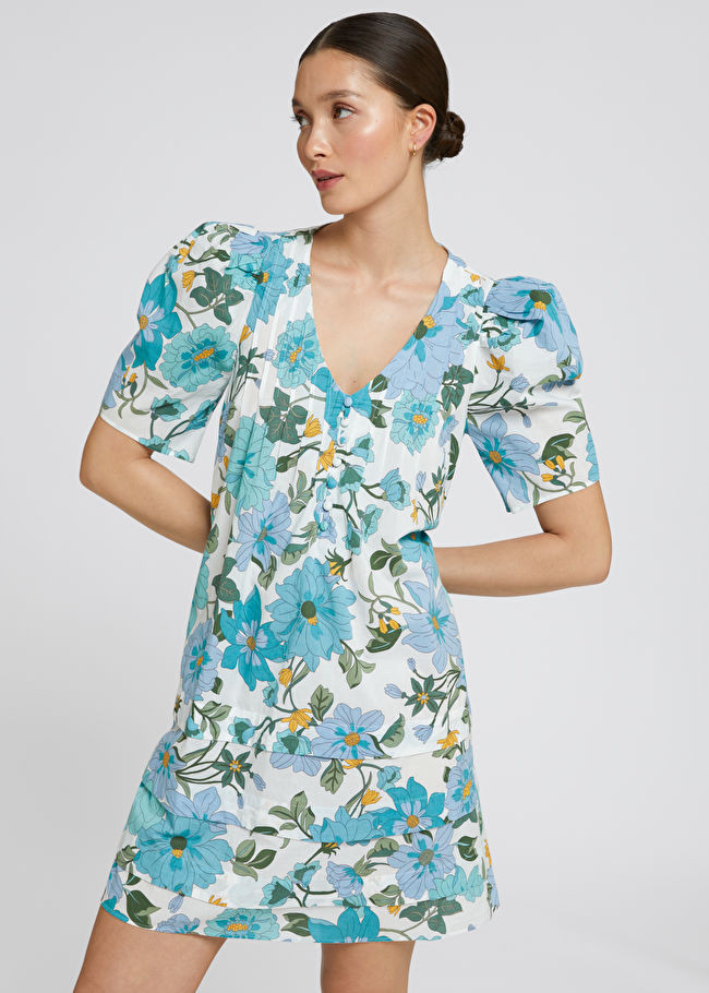 A-Line Short-Sleeved Dress | & Other Stories US